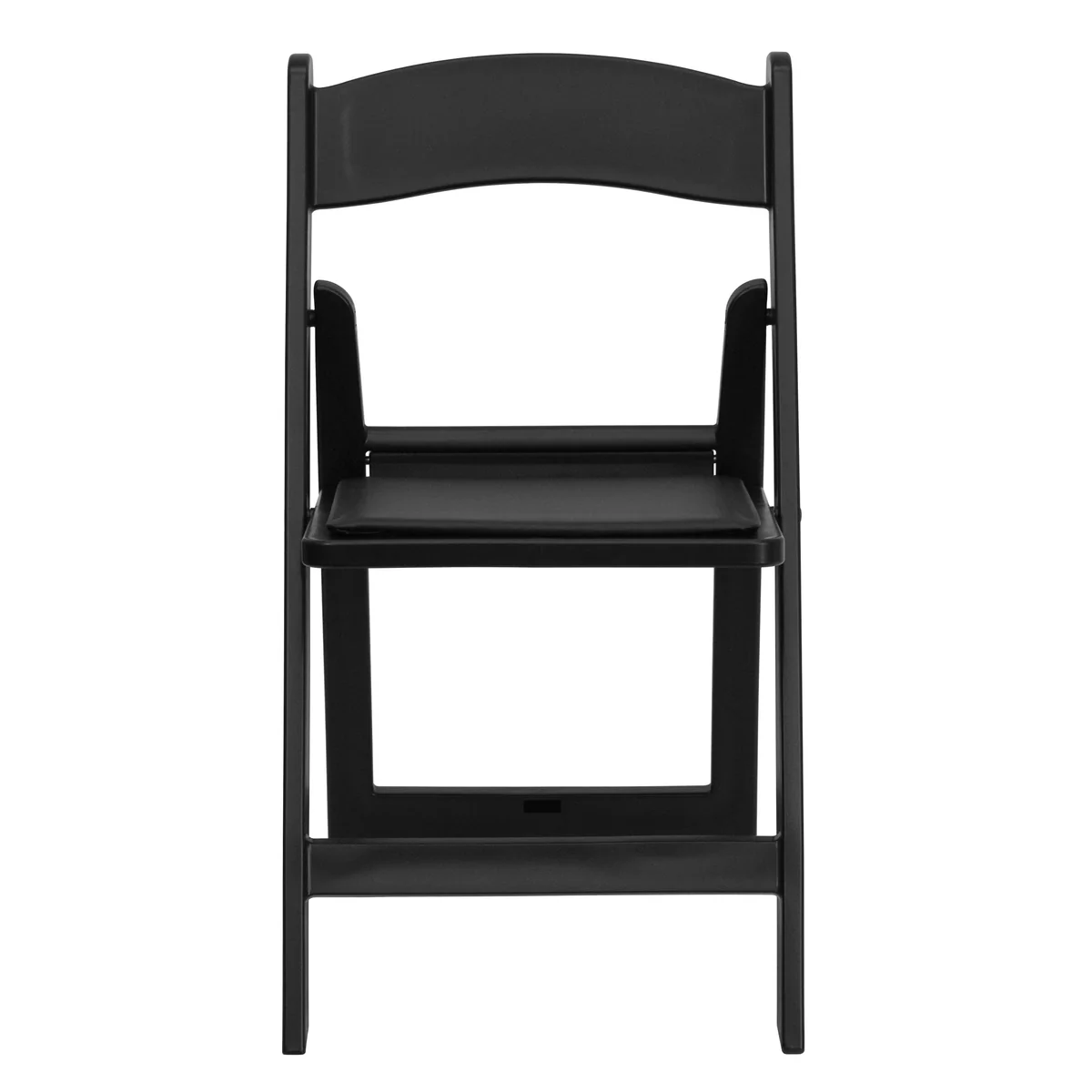 Black Leather Folding Chair thumbnail 3