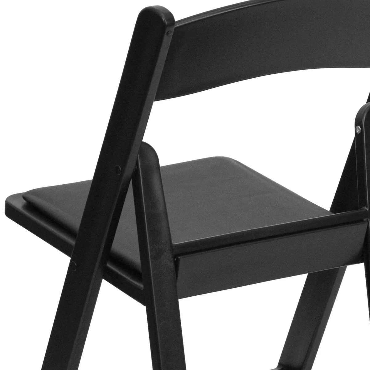 Black Leather Folding Chair thumbnail 5